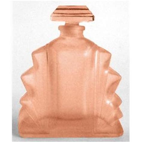 perfume bottle pink satin art deco design